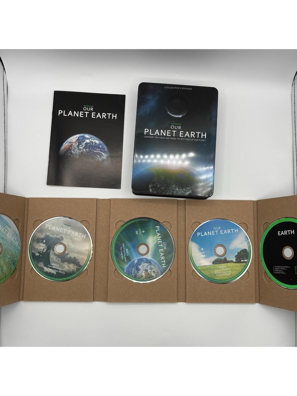 Our Planet Earth (Full Screen) 5-Disc Set In Metal Tin Case 4-DVD + 1 CD